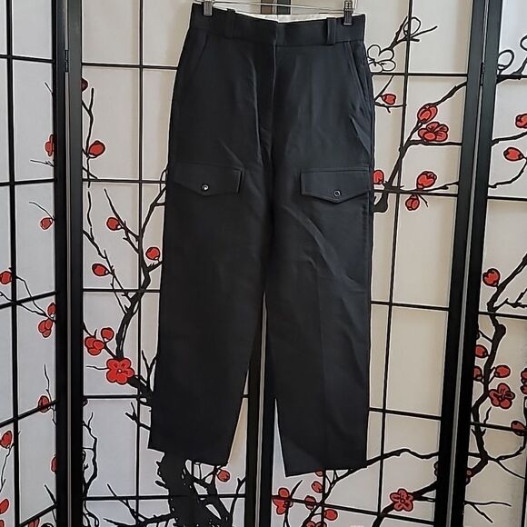 SANDRO Hodei Cargo Black Trouser - Picture 2 of 16